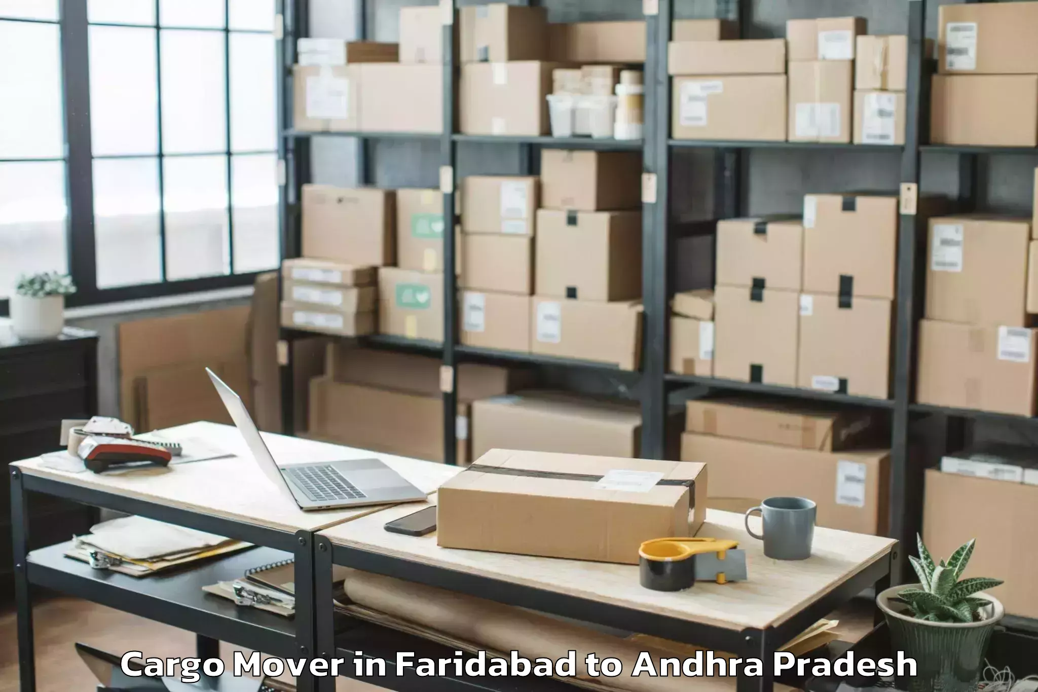 Top Faridabad to Indukurpet Cargo Mover Available